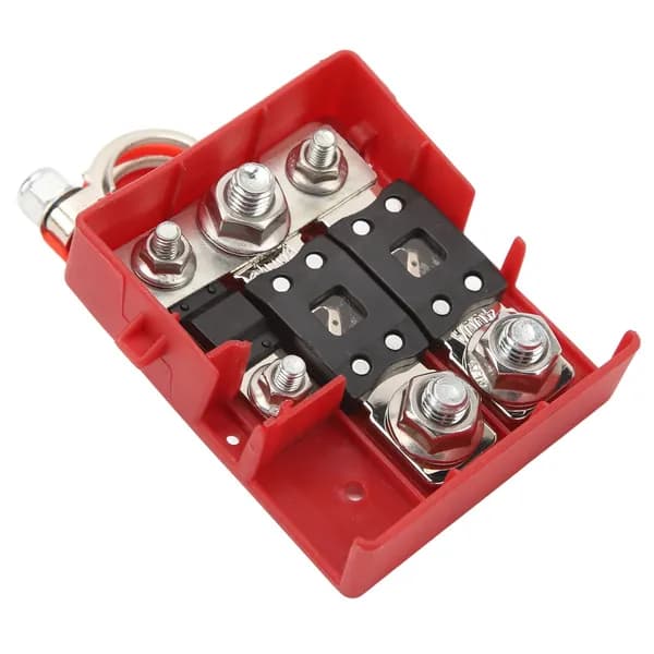 Клемма Fuse Box, быстрое соединение с тремя розетками, для использования в кемперах с двойными аккумуляторами