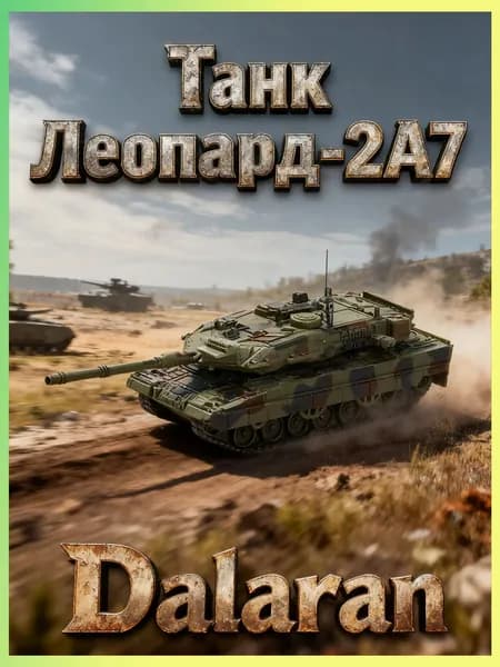 Танк Леопард 2А7 (Немецкий) 1:72 - Сборная модель без клея и окраски детальная Dalaran