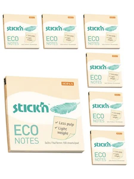 Бумага для записей 6 блоков Stiсk`n ECO 21745 76x76мм 100л