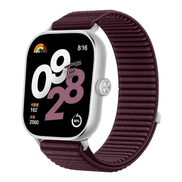Нейлоновый ремешок, подходит для Redmi Watch 4/5, Xiaomi Mi Band 8/9 Pro. Имеет застежку-липучку для мягкой и удобной посадки, устойчивой к деформации.