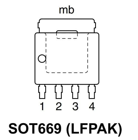 Микросхема PSMN1R0-30YLC 1C030L N-Channel MOSFET 30V 100A SOT669