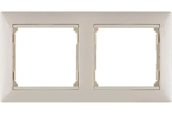 Рамка Legrand Valena двухместная универсальная слоновая кость (1 шт.)