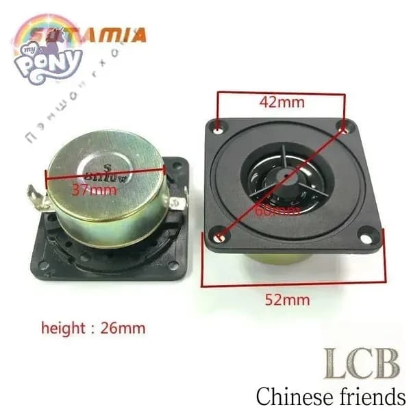 SOTAMIA 2Pcs 2-дюймовый Портативный Твитер HiFi Динамик 8 Ом 10 Вт Громкий динамик, музыкальный звук домашнего кинотеатра DIY Audio