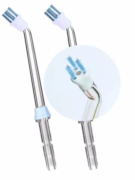Насадки для ирригаторов Donfeel, Waterpik c 4-мя щеточками для имплантов, брекетов, коронок