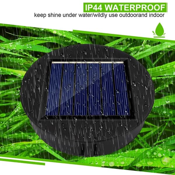 Сменная верхняя крышка IP44 для солнечных уличных фонарей, водонепроницаемые LED-лампы, солнечная панель 1,2 В/600 мАч с выключателем
