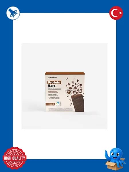 DECATHLON Протеиновый батончик с ванильным вкусом в молочно-шоколадной глазури - 6 шт, ОДИН РАЗМЕР