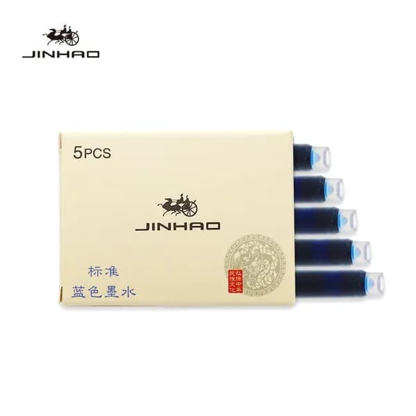 Картриджи для перьевых ручек Jinhao (Синие) (в упаковке 5 картриджей)