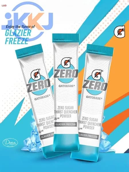 Изотонический стик Gatorade Third Quashed Powder Stick 10 упаковок с нулевым вкусом черники