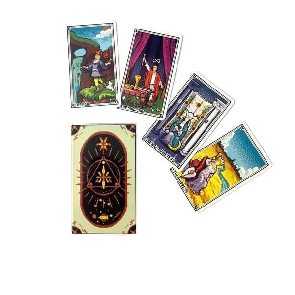 битный пиксельный квадрат Таро/piexl tarot