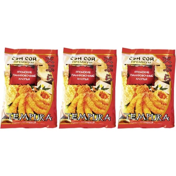 Панировочные хлопья Sen Soy Tempura 100 г, набор: 3 штуки