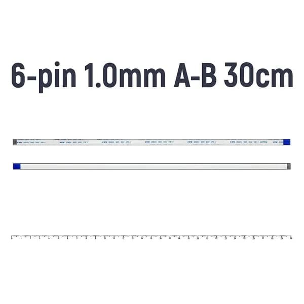 FFC Шлейф тачпада для ноутбука HP Pavilion DV6-3125ER 6-pin Шаг 1.0mm Длина 30cm Обратный A-B AWM 20624 80C 60V VW-1