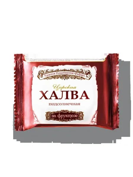 Халва подсолнечная на фруктозе Царская, Азовская фабрика 180 гр.