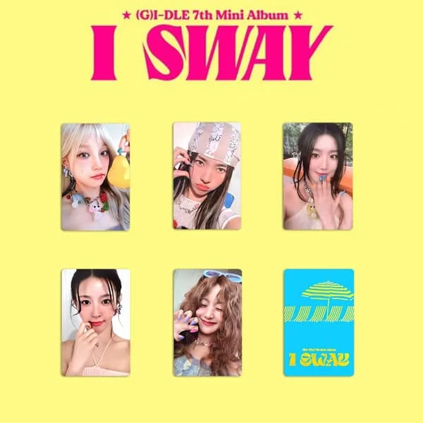 Карточки (G)I-DLE I SWAY кпоп карты карточки коллекционные 5.4*8.6cm 5 шт