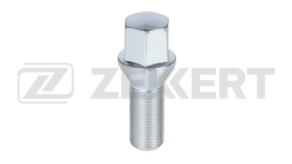 Болт колесный, конус, M14 x 1,25, длина резьбы 28, ключ 17, Цинк