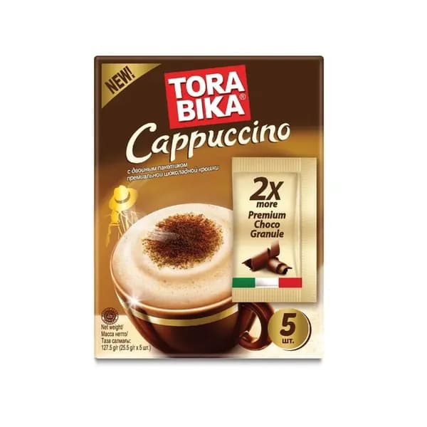 Кофейный напиток Torabika Cappuccino, 5 шт х 25 г