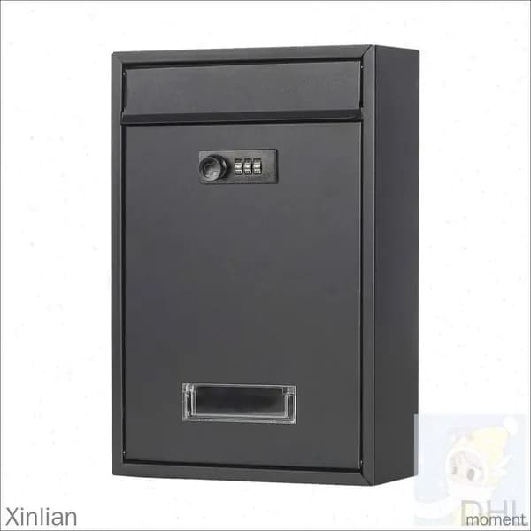Почтовый ящик 320 мм x 217 мм x 84 мм, черный матовый