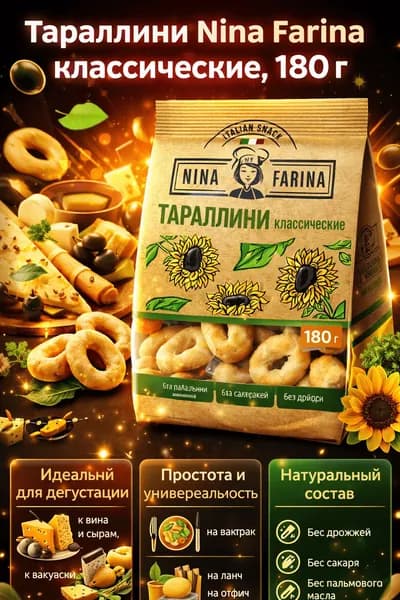 Тараллини Nina Farina классические, 180г