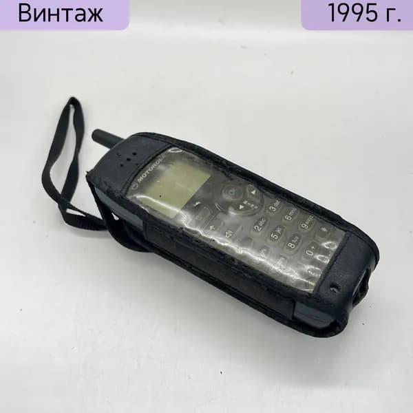 Телефон Motorola кнопочный пластиковый США 1990-2000 годы винтаж