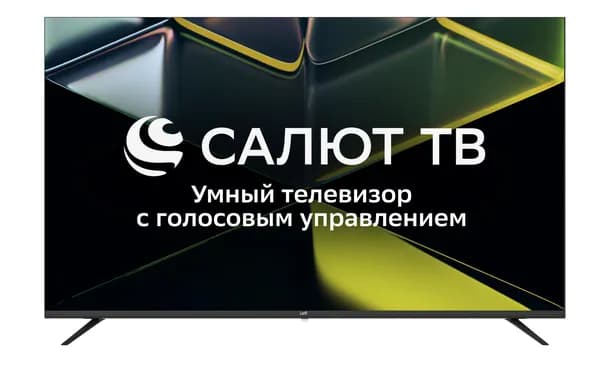 Leff Телевизор Телевизор LEFF 50U680T, черный 50″ 4K UHD, черный, черно-серый