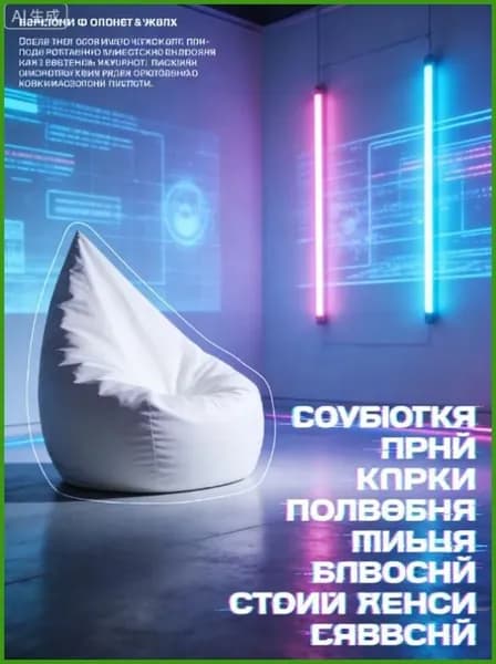 Наполнитель для кресла-мешка, Пена Perfect Foam, 377 л
