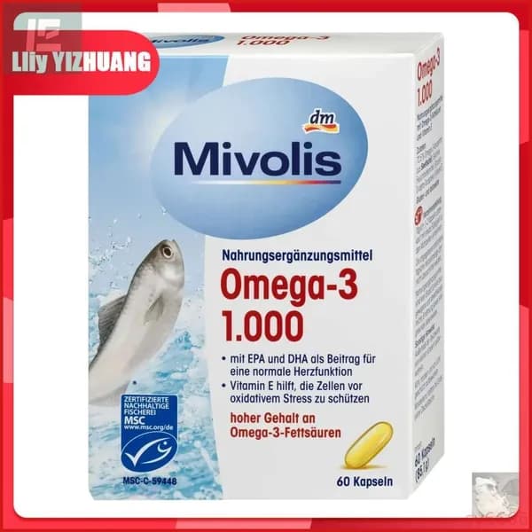Премиальный рыбий жир Mivolis 1000 мг, 60 капсул