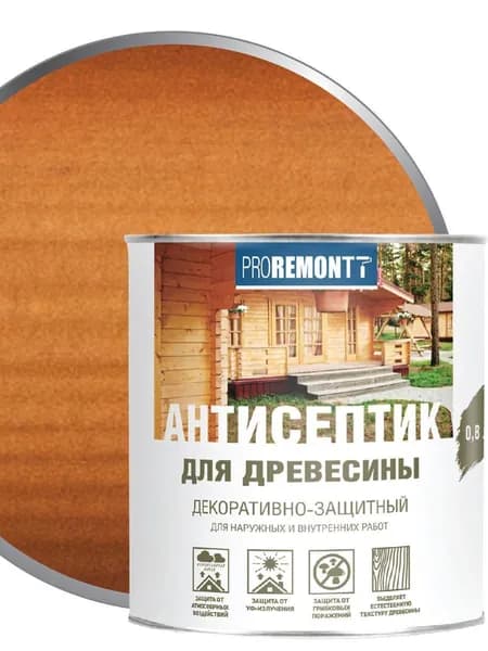 Proremontt антисептик деревозащитное средство махагон 0,8л Л-С