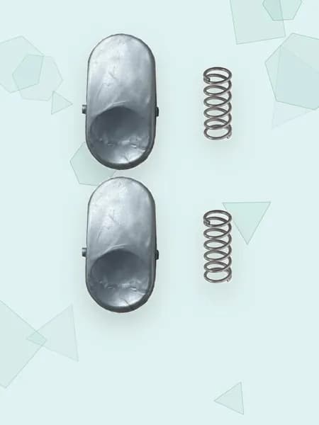 2 шт. Запчасти для пылесоса: кнопка контейнера для пыли, серебристая
