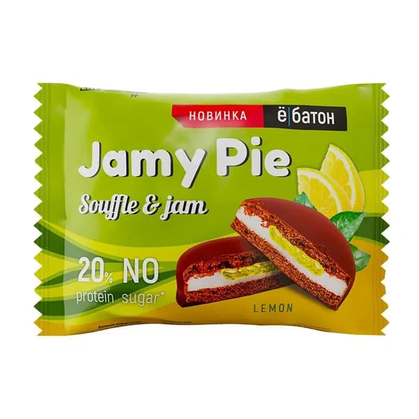 Печенье-суфле с джемом Ё БАТОН JAMY PIE с лимоном 60 г