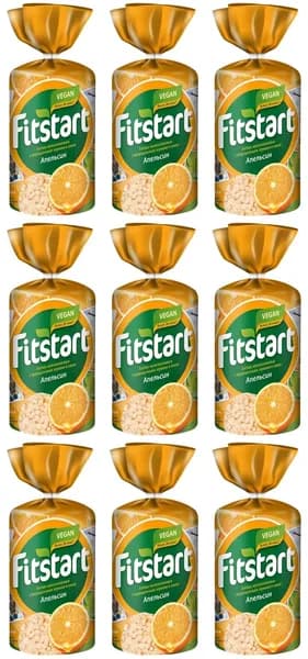Fitstart Хлебцы мультизлаковые Апельсин, 100 г, 9 шт