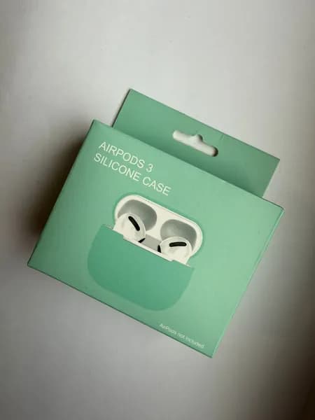 Силиконовый Чехол на наушники AirPods 3 бирюзовый