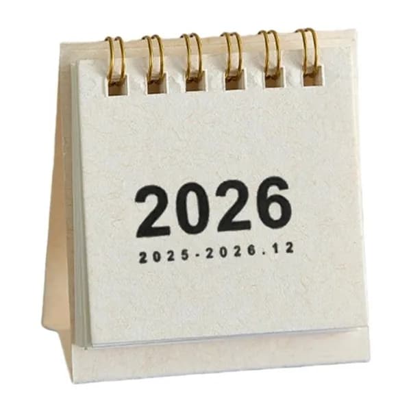 2025 Настольный календарь для управления временем и украшения рабочего стола, Белый