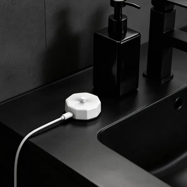 Зарядная станция для электрических зубных щёток Aquasonic Black и Vibe с магнитным разъёмом, белая