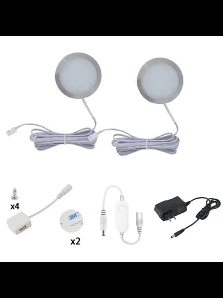 Светодиодные светильники в шкаф Warm White, 2 шт, EU Plug