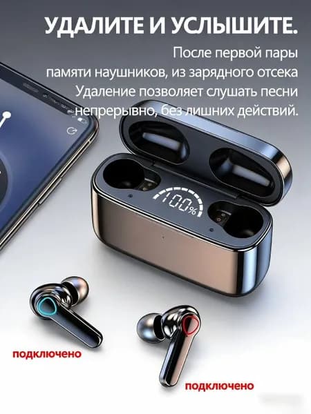 Наушники беспроводные с микрофоном 1More Aero, Bluetooth, USB Type-C, черный матовый