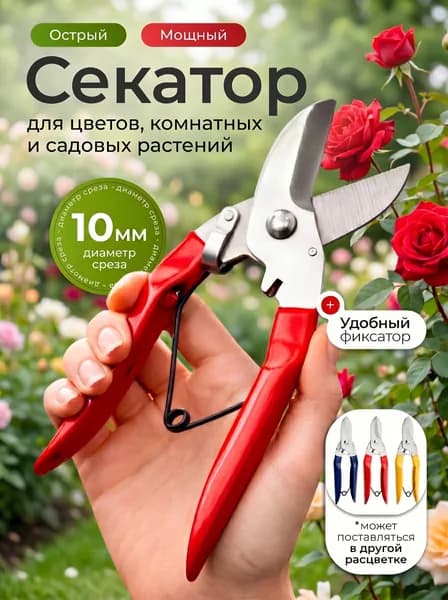 Секатор садовый ручной, для цветов, комнатных и садовых растений, сучкорез для дачи