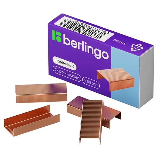 Скобы №10 BERLINGO медные (SH605)