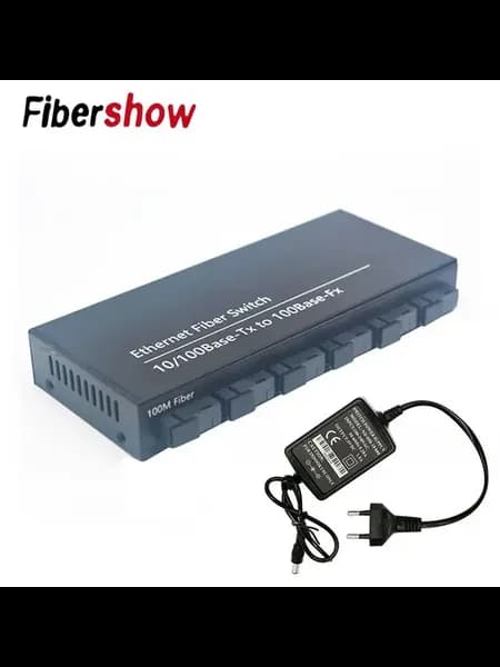 Оптоволоконный Ethernet Switch 10 100Base-Tx to 100Base-Fx