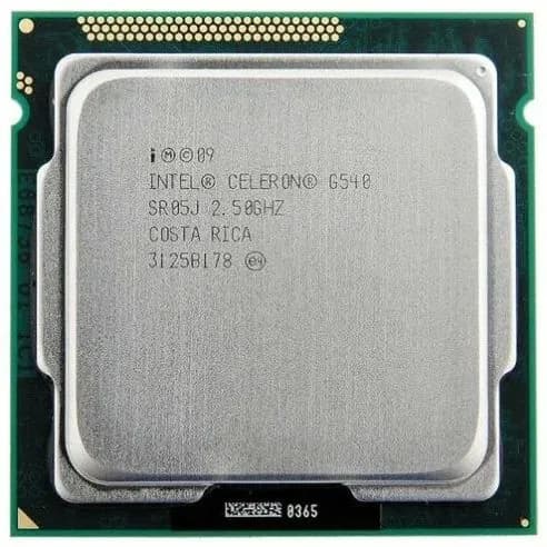 Процессор Intel Celeron G540 (CM8062301046804) OEM - LGA 1155, 2 x 2,5 ГГц, L2 - 512 КБ, L3 - 2 МБ, DDR3 - 1066 МГц, Intel HD Graphics, TDP 65 Вт