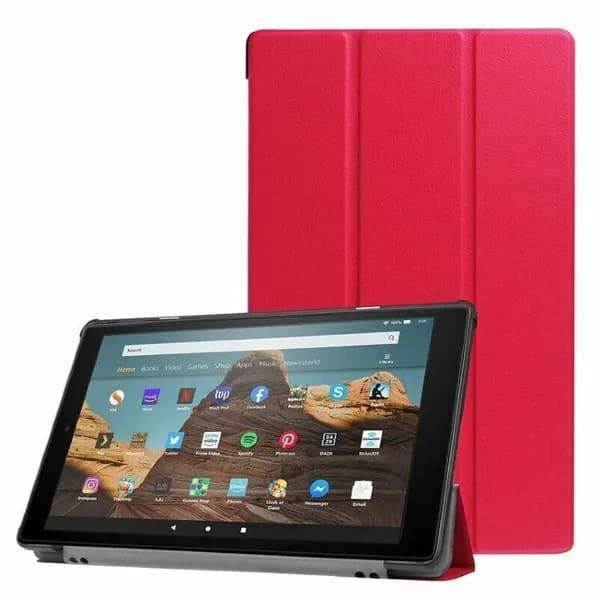 Планшетный чехол для Amazon Fire HD 10 (2017-2019), 10,1 дюйм (красный)