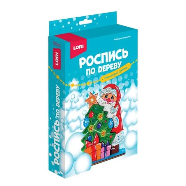 Фнн-052 Роспись по дереву.Новогодний сувенир "Дед Мороз"