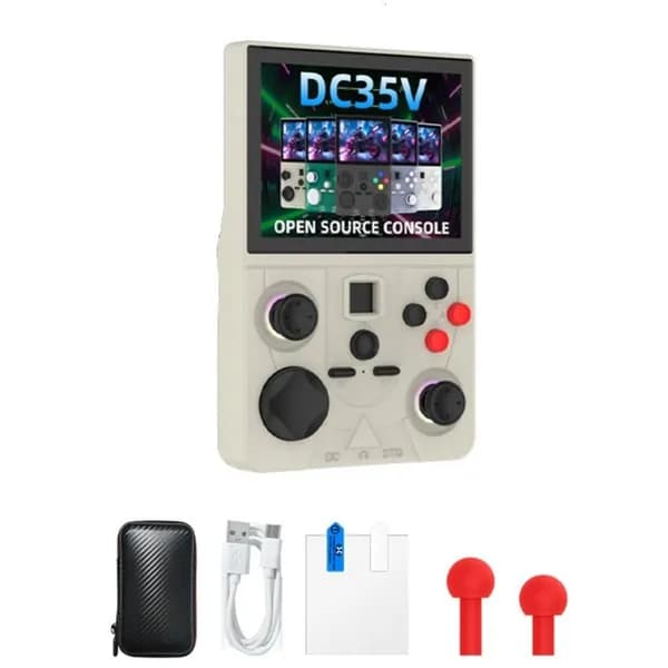 Игровое устройство с двойными джойстиками и Wi-Fi, ретро-серый - 64G