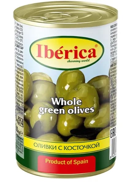 Оливки Iberica с косточкой, 300г