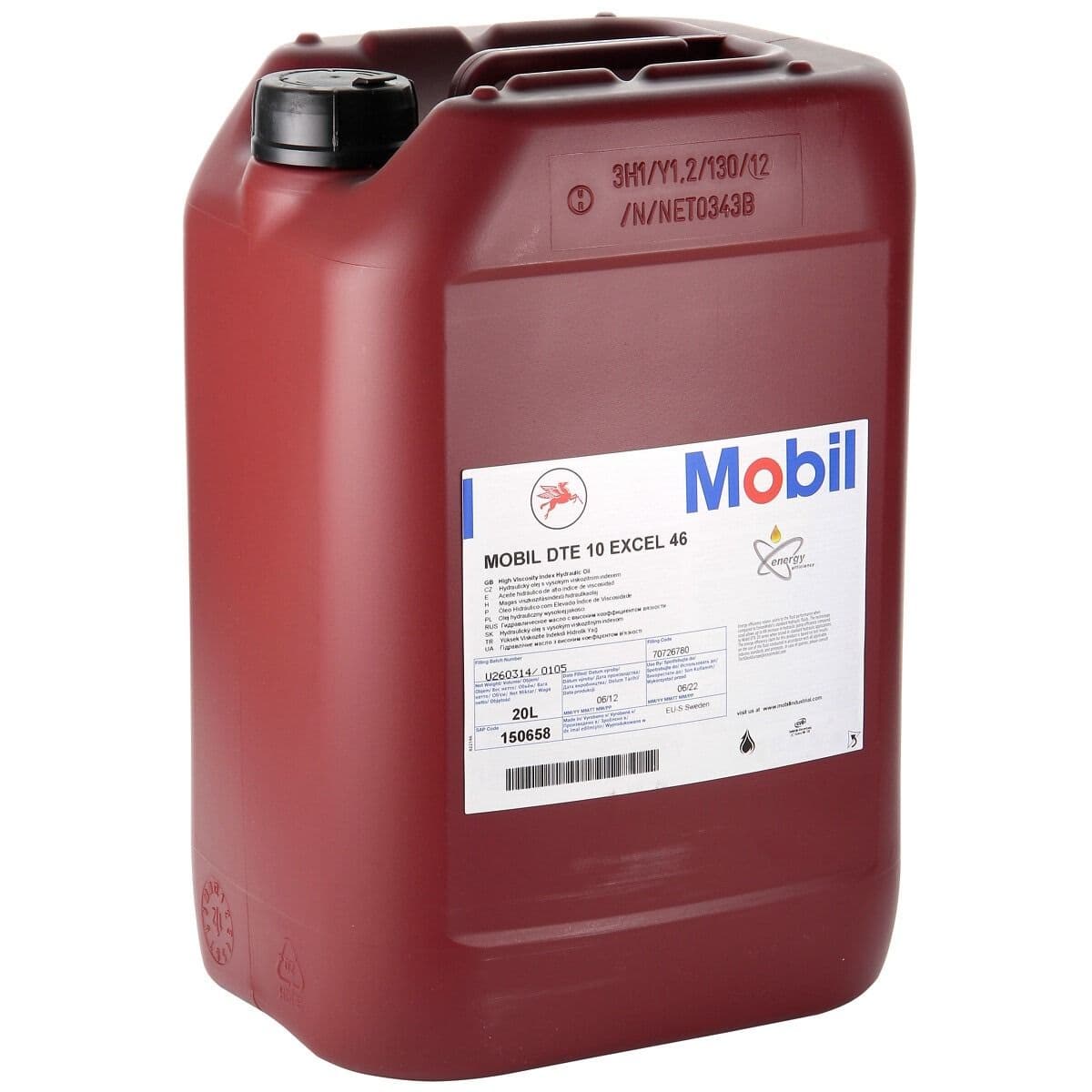 MOBIL Масло гидравлическое, 20 л, 1 шт.