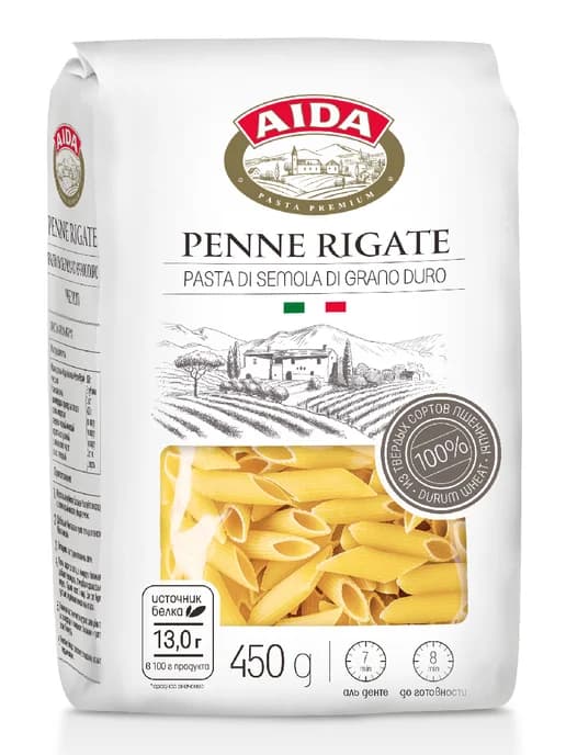Макаронные изделия Penne Rigate Перья 450г