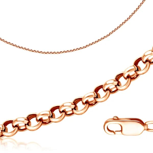 Pletnev Jewelry Браслет Серебро позолоченное 925 пробы, плетение Шопард