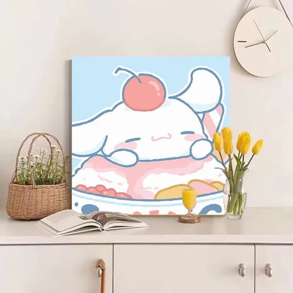 Картина по номерам, 20x20 CM, Мультфильмы, подарки для детей, декомпрессия