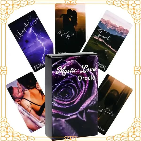 Эксклюзивный оракул Mystic Love 79 карт Таро, 10,3 на 6 см, для сообщений близнецового пламени