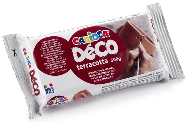 Carioca Масса для лепки, Deco, отвердевающая 500 г терракотовая 30996/21
