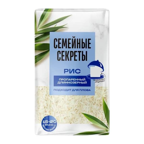 Длиннозерный рис пропаренный Семейные секреты/Магнит 800г