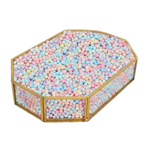 Многоцветные пластиковые шарики из пены, 15g - 2-3mm